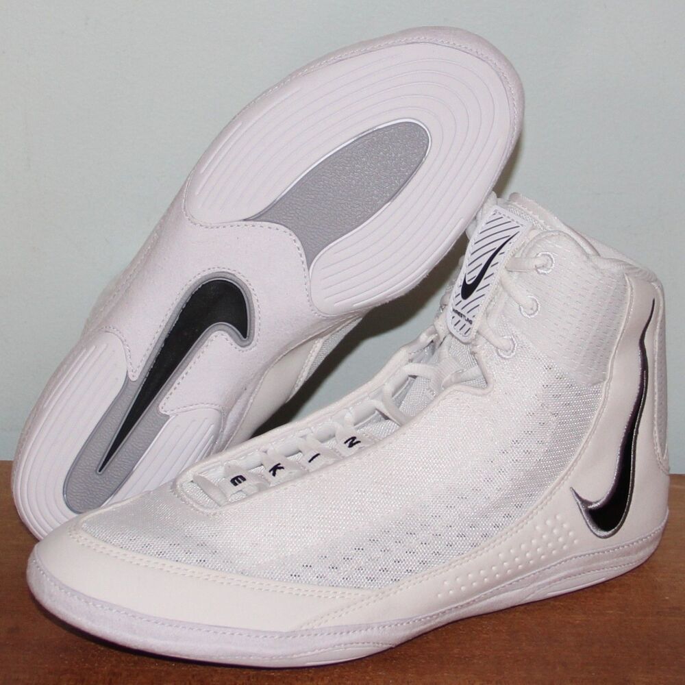 Nike Inflict 4 Wrestling Shoes Mens 10 White Black